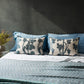 "Vitis" cushion in Byron Blue
