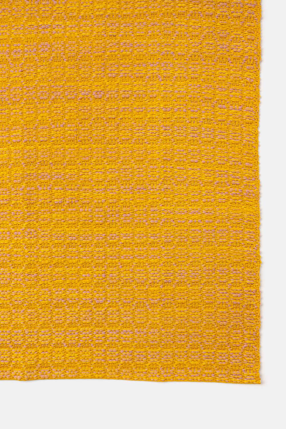 "Pinto Chiocciolina" rug in Yellow / Pink