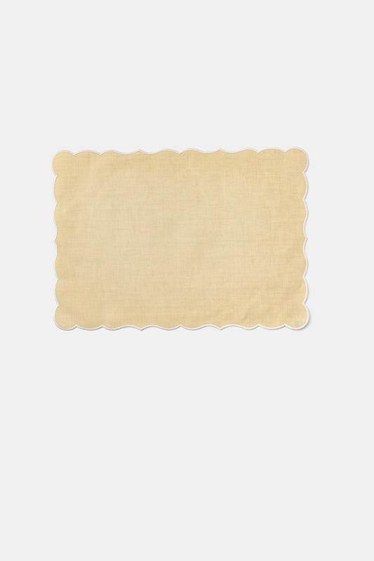 "Lido" placemat in Avena / White