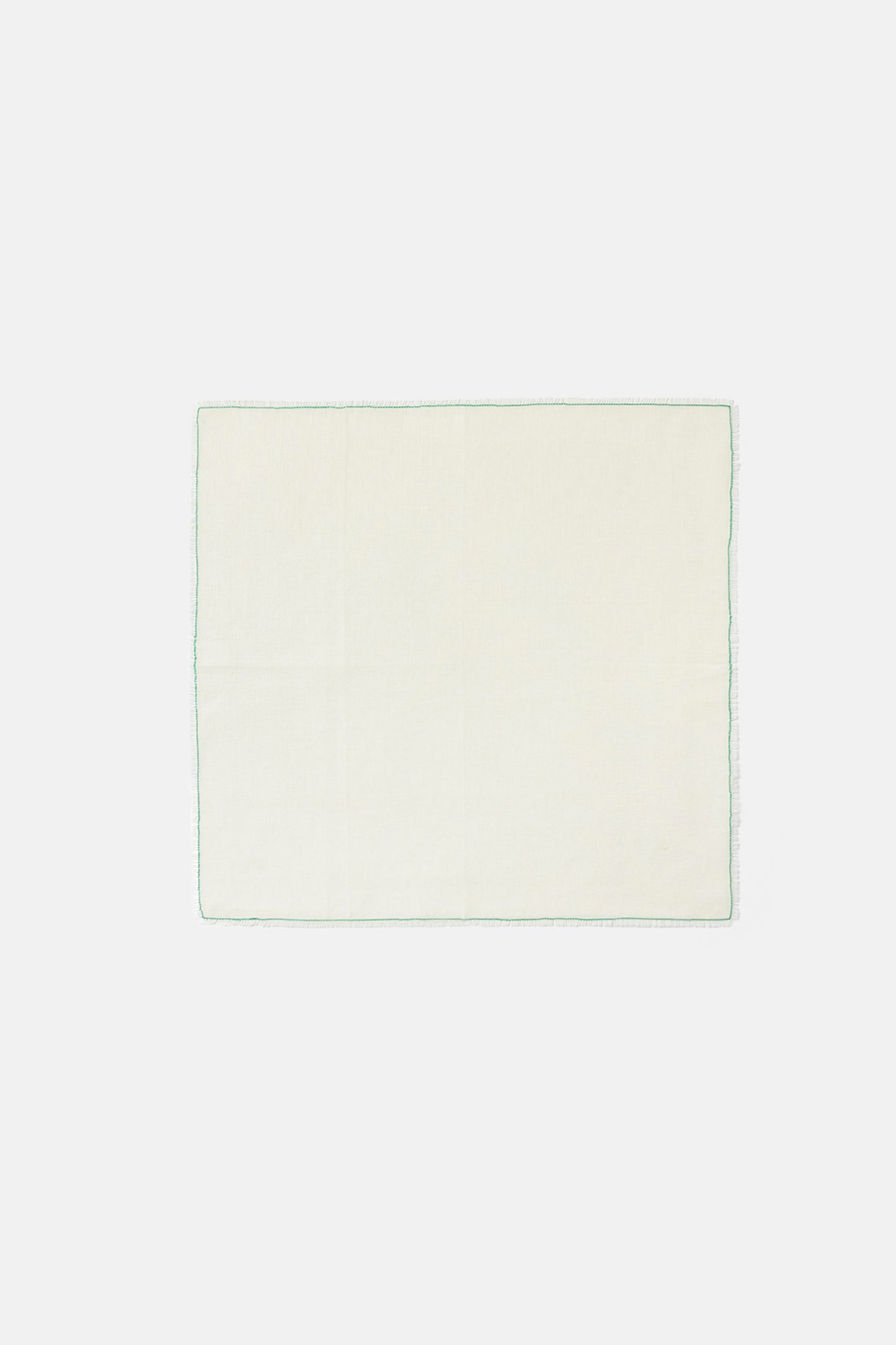 "Nilo" napkin in Ivory / Verde Vivo