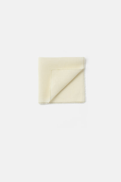 "Nilo" napkin in Ivory / Zenzero