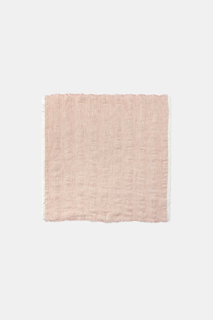 "Flora" napkin in Tea Rose