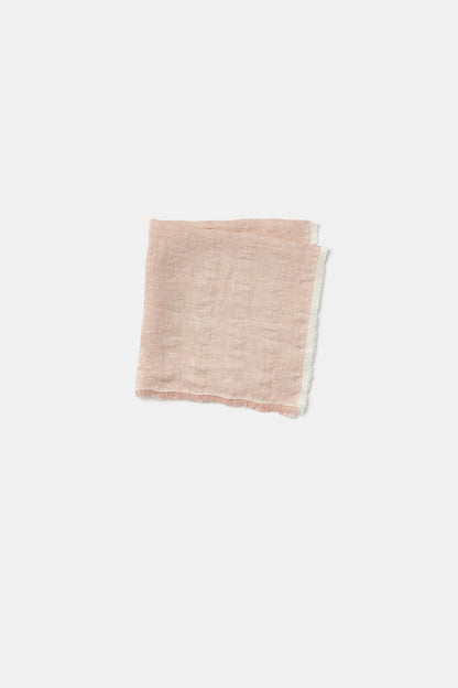 "Flora" napkin in Tea Rose