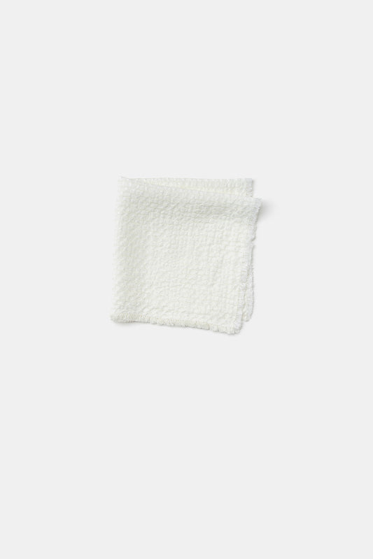 "Goccia" napkin in Optical White