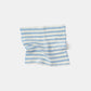 "Montecatini rigato" towels in White / Garda Blue