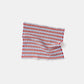 "Montecatini rigato" towels in Garda Blue / Red