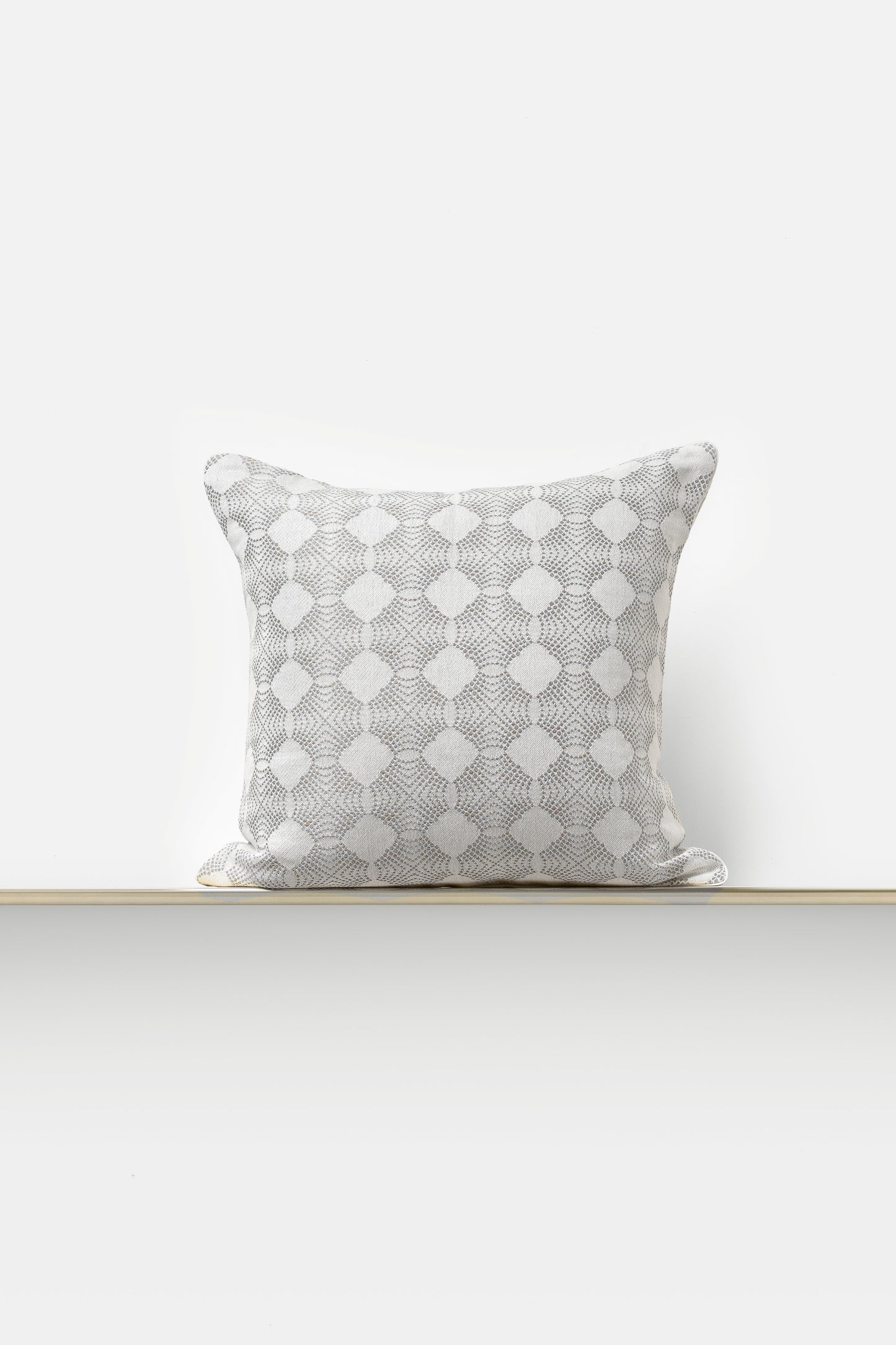 "Aster" cushion in Piombo Grey