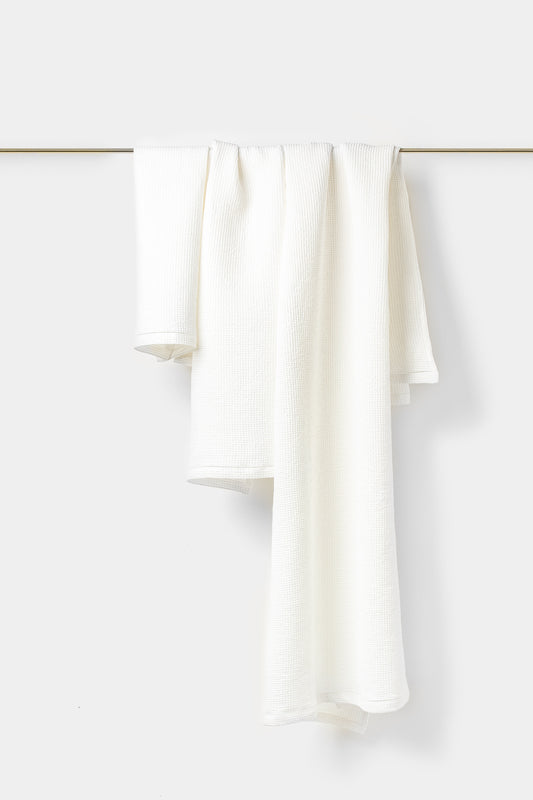 "Montecatini" towels in White