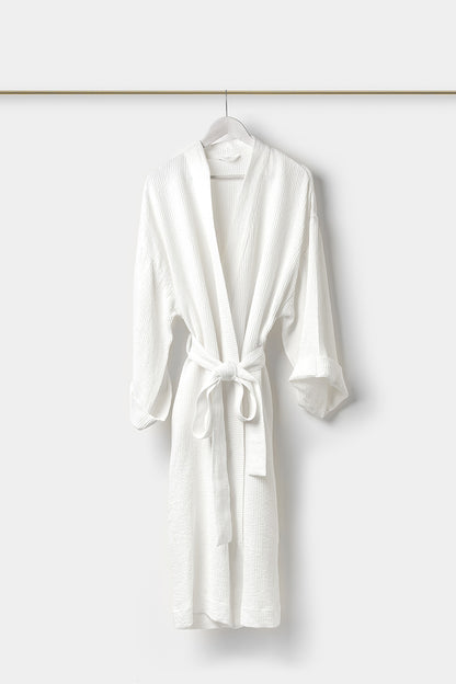 "Montecatini" bathrobe in White