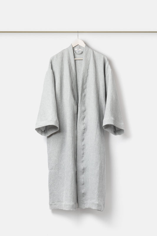 "Montecatini" bath robe in Pietra Grey