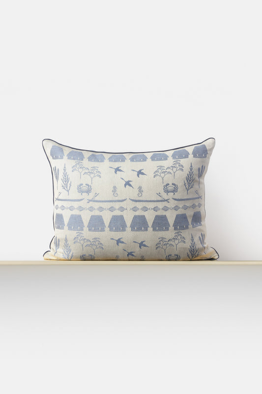 "Laguna" cushion in Baltic Blue